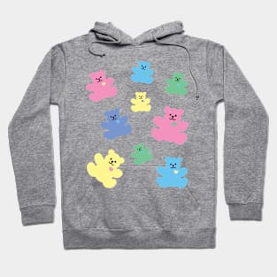 pastel mini bears Hoodie